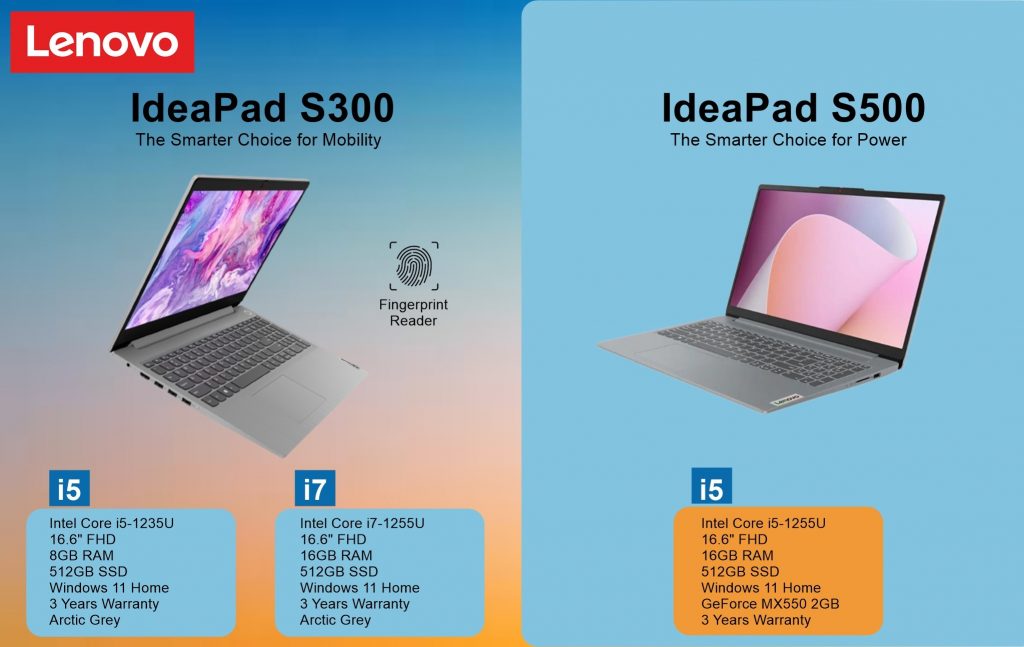 Lenovo IdeaPad S300 and S500